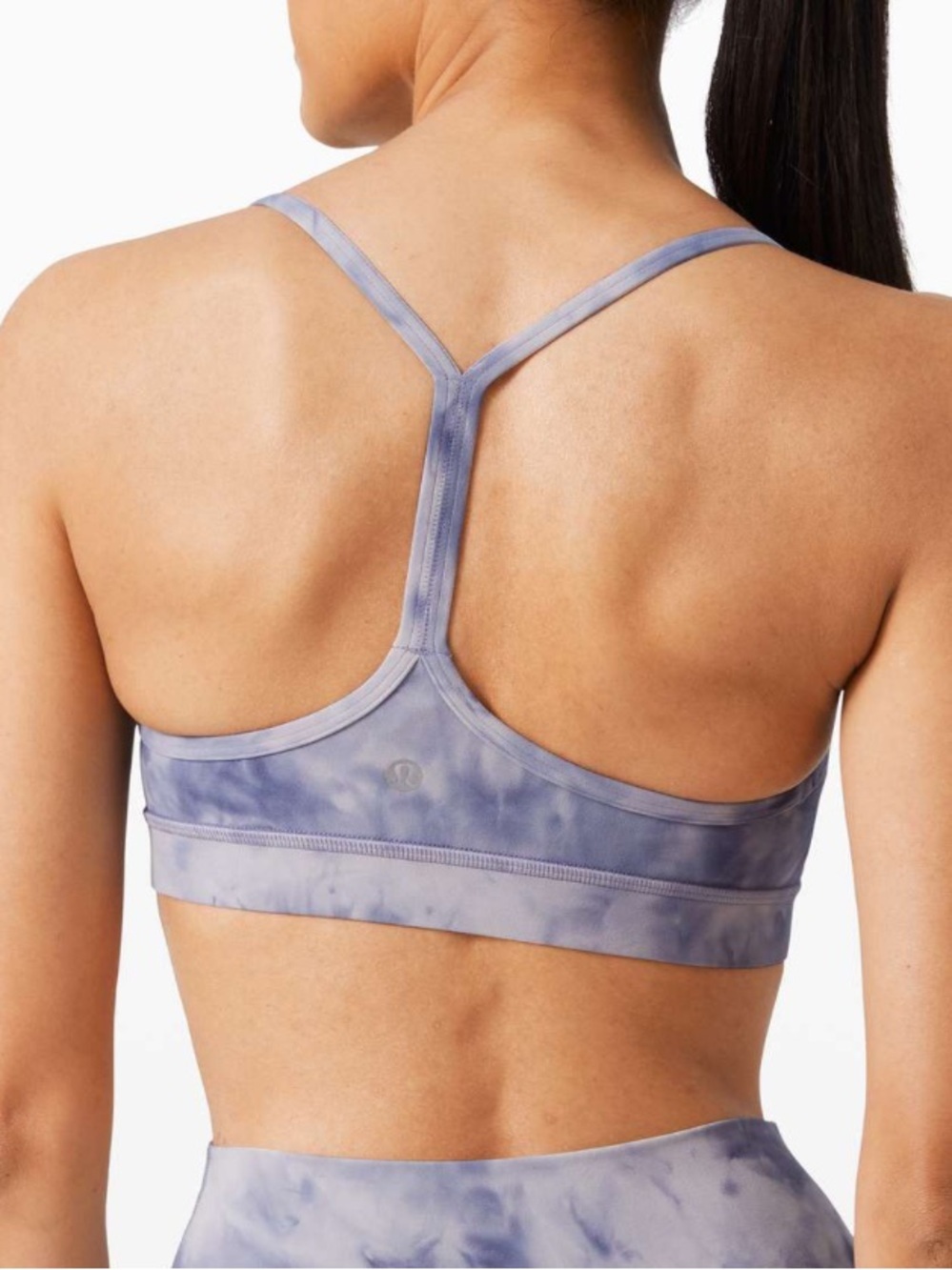 Lululemon Flow Y Nulu Bra 12 Diamond Dye Iced Iris Peri Purple